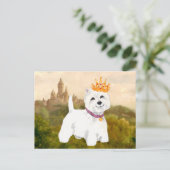 West Highland Terrier Prinses / Prins Briefkaart (Staand voorkant)