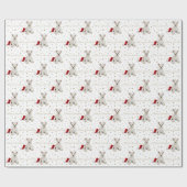 West Highland Terrier Puppy and Stars Kerstmis Cadeaupapier (Vlak)