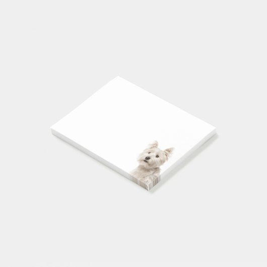West Highland Terrier Puppy Dog Love Post-it® Notes (Schuin)