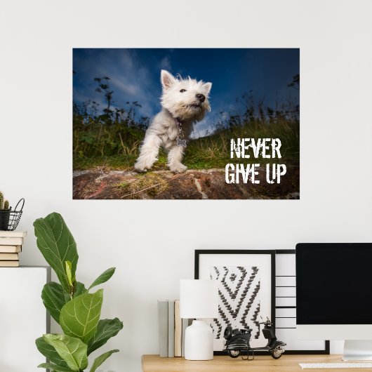 West Highland Terrier Puppy Poster (Thuiskantoor)
