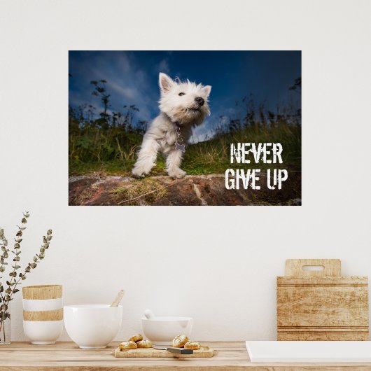 West Highland Terrier Puppy Poster (Keuken)