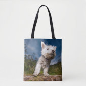 West Highland Terrier Puppy Tote Bag (Voorkant)