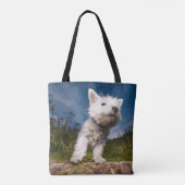 West Highland Terrier Puppy Tote Bag (Achterkant)