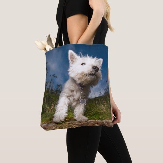 West Highland Terrier Puppy Tote Bag (Dichtbij)