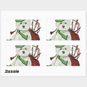West Highland Terrier Rechthoekige Sticker (Vel)