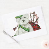 West Highland Terrier Rechthoekige Sticker (Envelop)