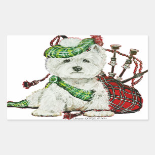 West Highland Terrier Rechthoekige Sticker