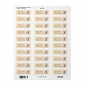 West Highland Terrier Retour-adreslabel Etiket (Full Sheet)