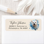West Highland Terrier Retour-adreslabel Etiket (Insitu)