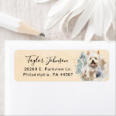 West Highland Terrier Return Address Label (Insitu)