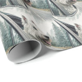 West Highland Terrier Scenic Road Trip Gift Wrap Cadeaupapier (Rol Hoek)