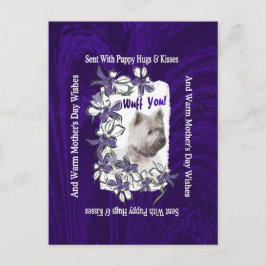 West Highland Terrier Schattige Moederdag wensen Briefkaart