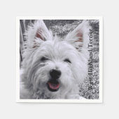 West Highland Terrier Servetten (Voorkant)