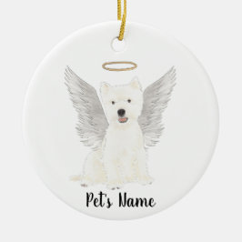 West Highland Terrier Sympathie Herdenking Keramisch Ornament