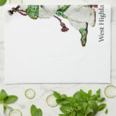 West Highland Terrier Theedoek (Gevouwen)