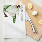 West Highland Terrier Theedoek (Quarter Fold)