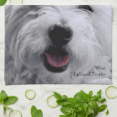 West Highland Terrier Theedoek (Gevouwen)
