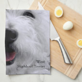West Highland Terrier Theedoek (Quarter Fold)