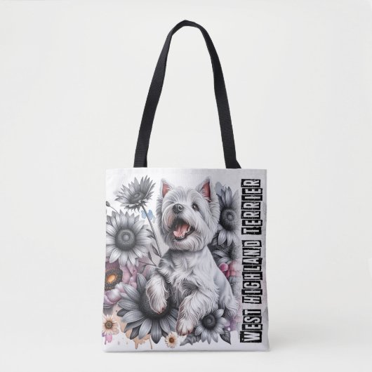 West Highland Terrier Tote Bag (Voorkant)