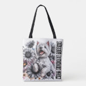 West Highland Terrier Tote Bag (Achterkant)