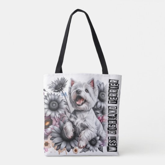 West Highland Terrier Tote Bag (Achterkant)