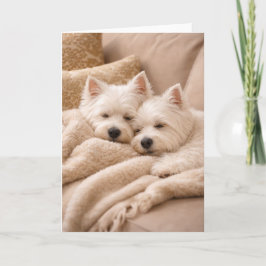 West Highland Terrier Valentine Card – Cozy Westie Kaart