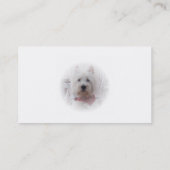 West Highland Terrier Visitekaartje (Achterkant)