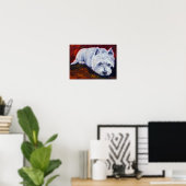 West Highland Terrier Wall Print (Thuiskantoor)
