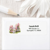 West Highland Terrier Website Floral Retouradres Etiket (Insitu)