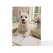 West Highland Terrier Wenskaart - Blank