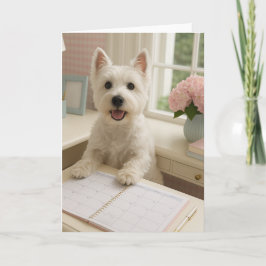 West Highland Terrier Wenskaart - Blank Kaart