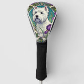 West Highland Terrier Westie Golfheadcover (Voorkant)