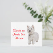 West Highland Terrier Westie Honden Vrienden Ansic Briefkaart (Staand voorkant)