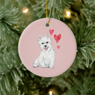 West Highland Terrier  Westie Keramisch Ornament
