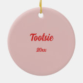 West Highland Terrier  Westie Keramisch Ornament (Achterkant)