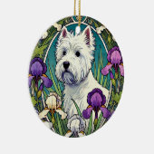 West Highland Terrier Westie Keramisch Ornament (Rechts)