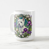West Highland Terrier Westie Koffiemok (Voorkant links)