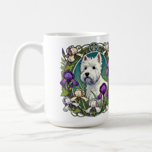 West Highland Terrier Westie Koffiemok (Links)