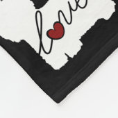 West Highland Terrier (Westie) Love Fleece Deken (Hoek)