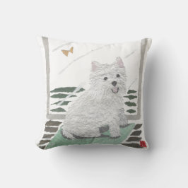 West Highland Terrier, Westie Pillow Kussen