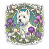 West Highland Terrier Westie Sticker (Voorkant)