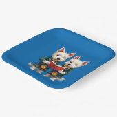 West Highland Terriers Burns Supper Reading Poetry Papieren Bordje (Gebogen)