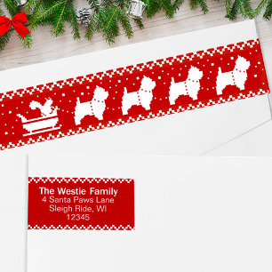 West Highland Terriers Kerst Sleigh Honden