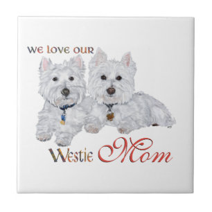 West Highland Terriers Moederdag Tegeltje