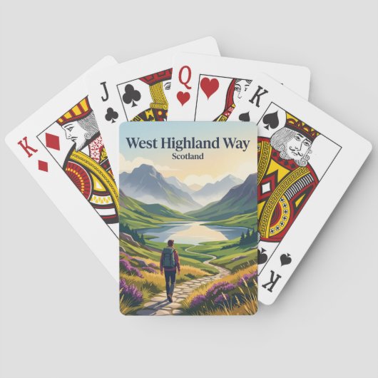 West Highland Way Schotland Pokerkaarten (Achterkant)