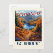 West Highland Way Scotland  wandelreizen Briefkaart (Voorkant / Achterkant)