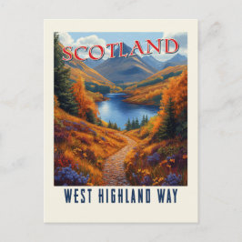 West Highland Way Scotland  wandelreizen Briefkaart