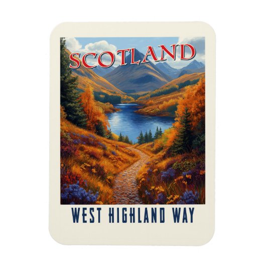 West Highland Way Scotland  wandelreizen Magneet (Verticaal)