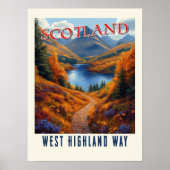 West Highland Way Scotland  wandelreizen Poster (Voorkant)