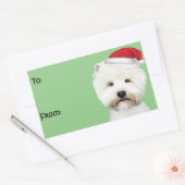 West Highland White Christmas Gift Stickers (Envelop)